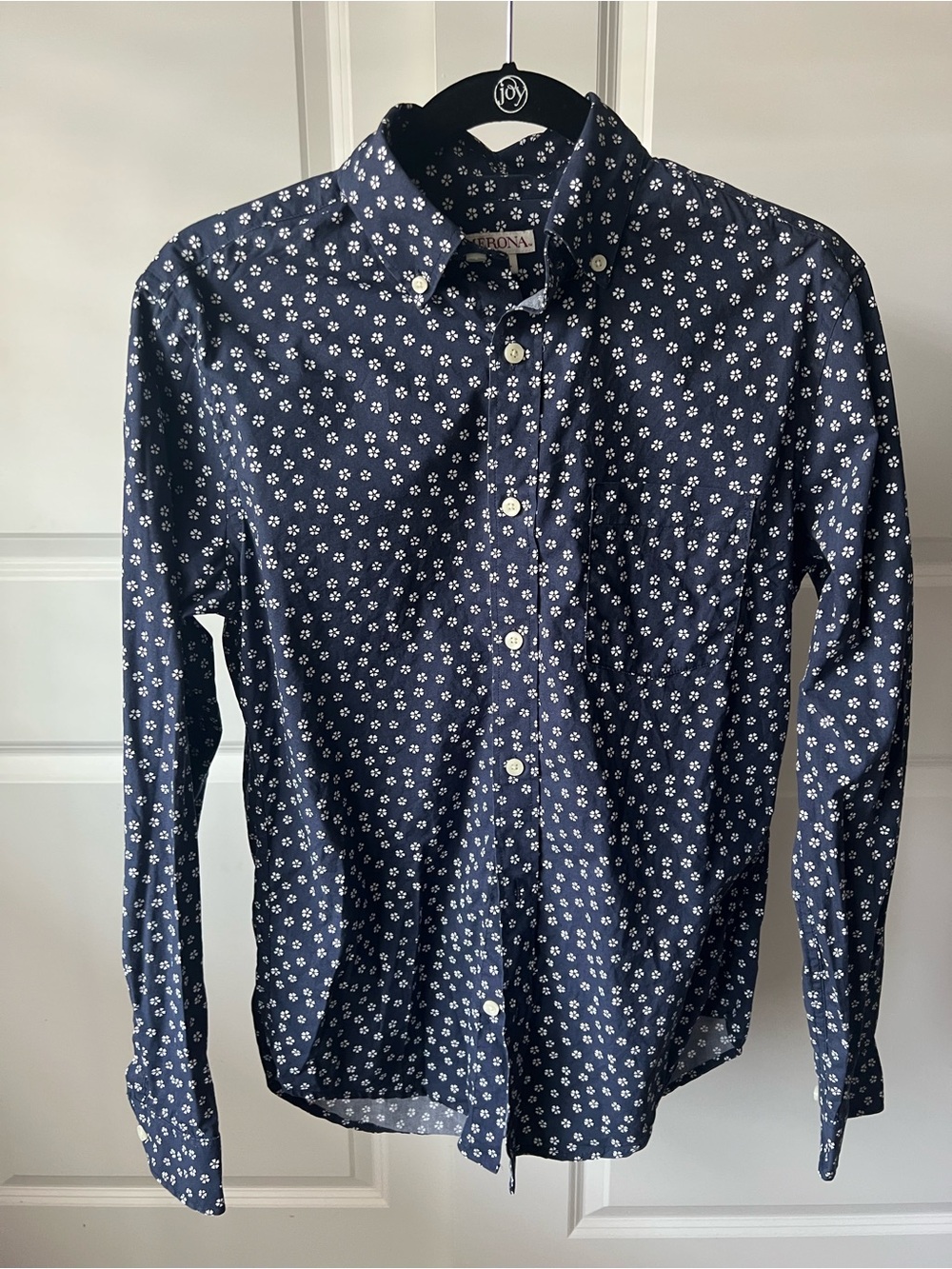 Merona Men's Navy Blue Button-Down Shirt